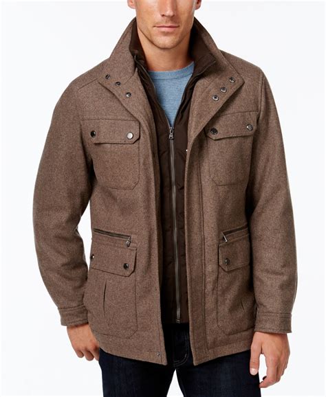 michael kors men's coat macy's|michael kors men's jacket.